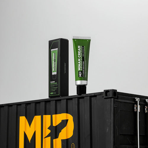MIP Ciciamax All-in-One Lotion + Minam Cream Clear Solution Set, crème Minam Cream sur fond blanc, pack noir/vert.
