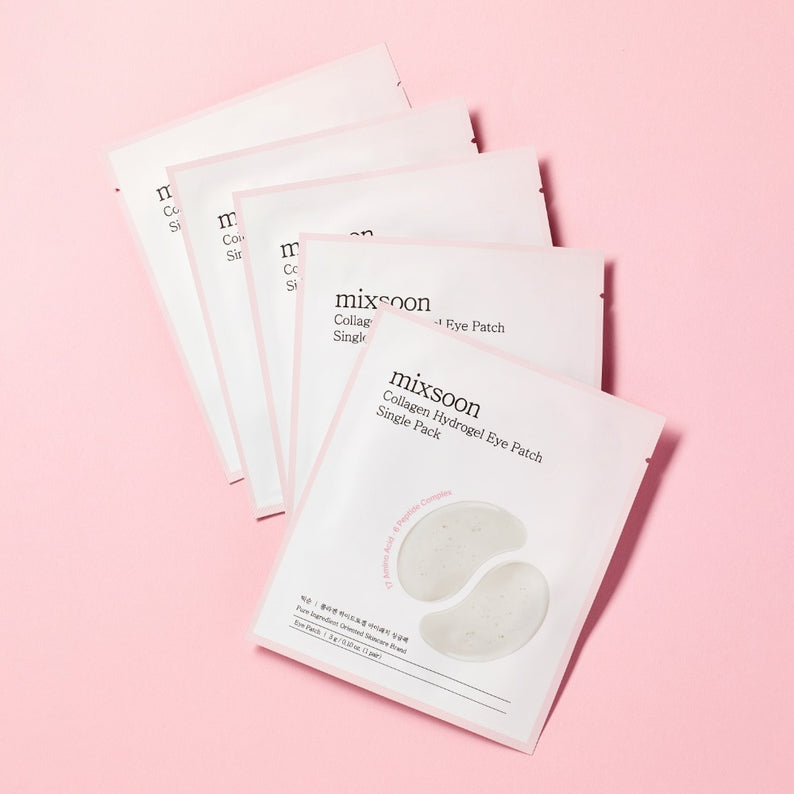 MIXSOON Collagen Hydrogel Eye Patch Single Pack 5 Sheets
