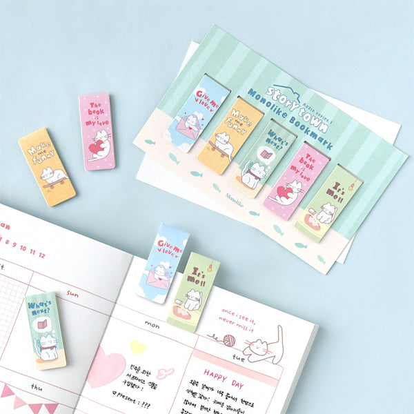 MONOLIKE Magnetic Bookmark Set #StoryTownAzzle Ver.1
