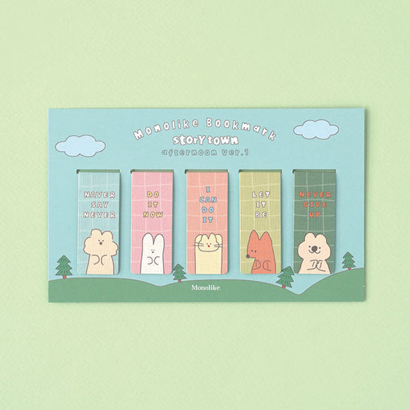 MONOLIKE Magnetic Bookmark Set #StoryTownAfternoon Ver.1 disponible sur Ma petite Coree, ton Eshop 100% K-beauty en direct de Seoul