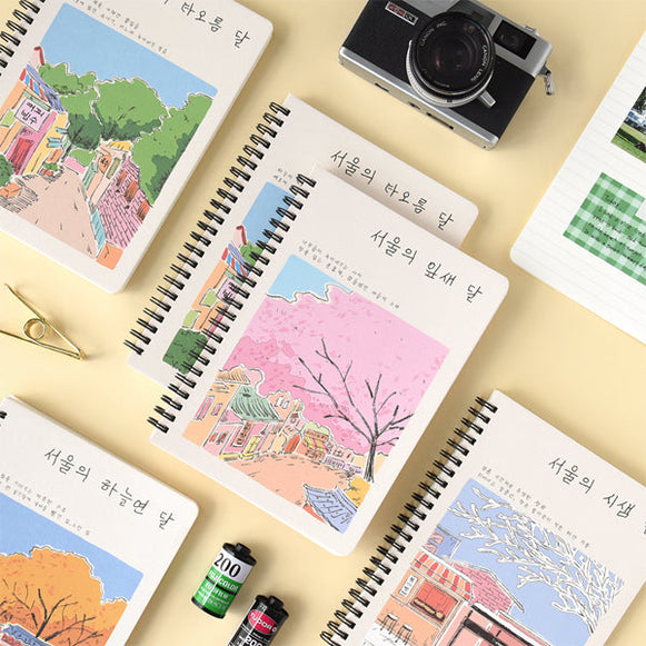 MONOLIKE Seoul's Four Season A5 Spring Line Notebook en stock sur Ma Petite Corée