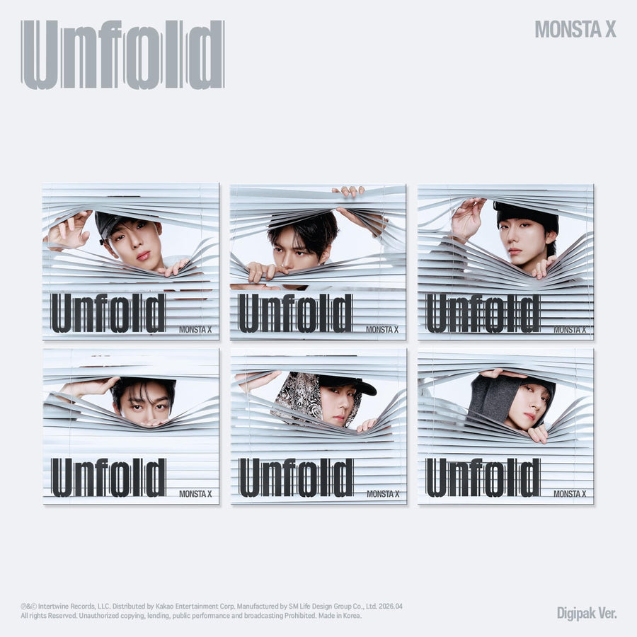 MONSTA X - [Unfold] (DIGIPACK VER.) (6 Random) - Album Kpop