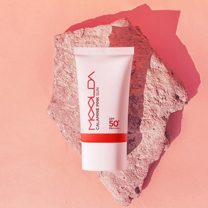 MOOLDA Calamine Pink Sun SPF50+ PA++++ disponible sur Ma petite Coree, ton Eshop 100% K-beauty en direct de Seoul