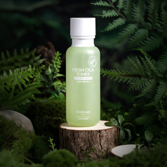 MULDREAM Vegan Green Mild Fresh Serum Toner 110ml disponible sur Ma petite Coree, ton Eshop 100% K-beauty en direct de Seoul