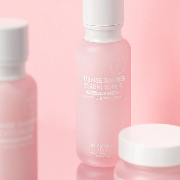 MULDREAM Vegan Green Mild Intense Serum Toner Ceramide & Panthenol 110ml disponible sur Ma petite Coree, ton Eshop 100% K-beauty en direct de Seoul