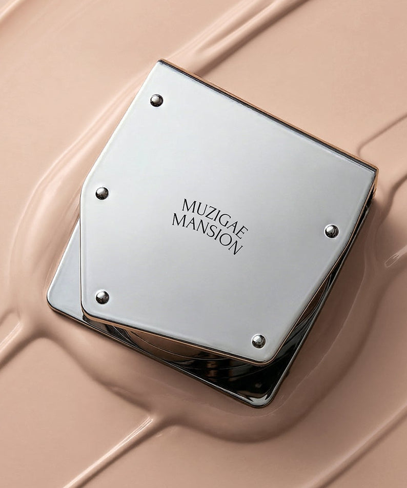 MUZIGAE MANSION Rainbow Mansion Stain Nude Mesh Cushion