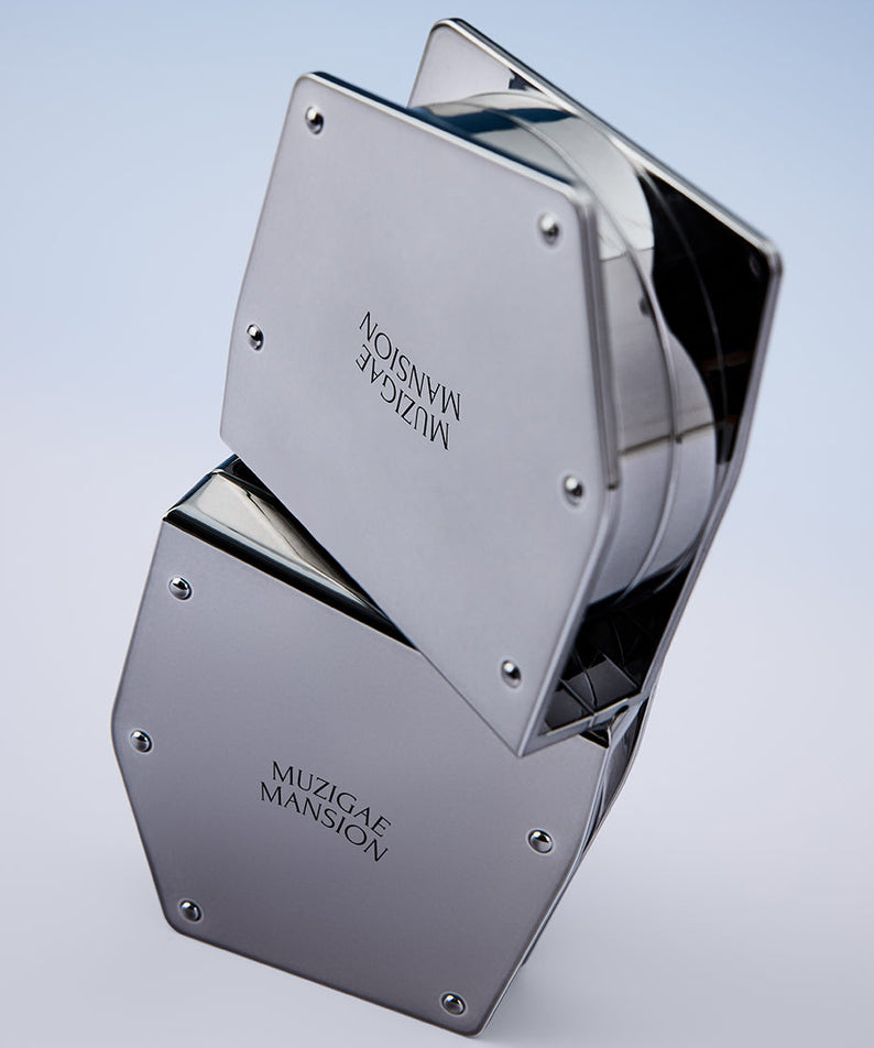 MUZIGAE MANSION Rainbow Mansion Stain Nude Mesh Cushion