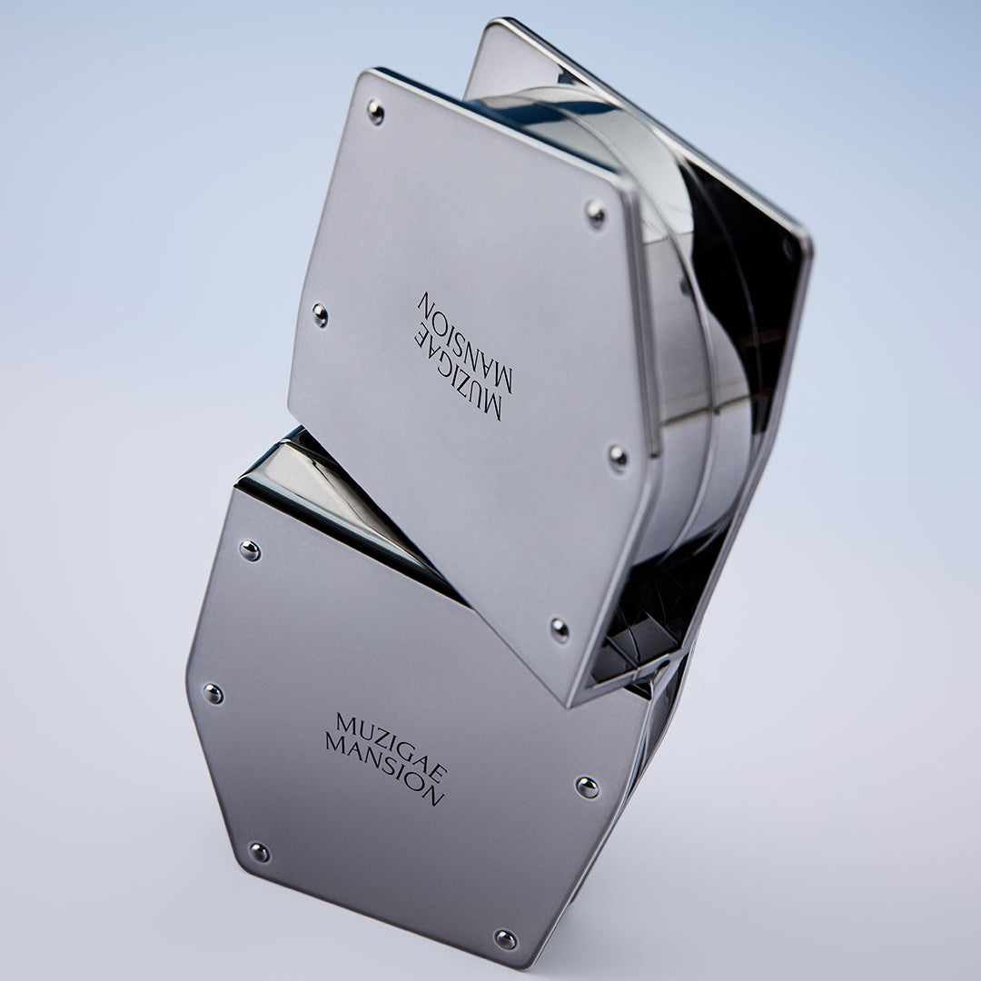 MUZIGAE MANSION Rainbow Mansion Stain Nude Mesh Cushion