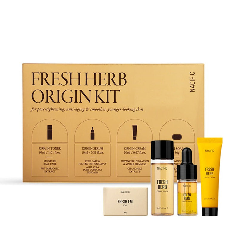 NACIFIC Fresh Herb Origin Kit (Soap+Essence+Toner+Cream) disponible sur Ma petite Coree, ton Eshop 100% K-beauty en direct de Seoul