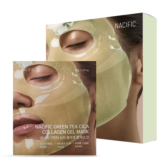 NACIFIC Green Tea Cica Collagen Gel Mask disponible sur Ma petite Coree, ton Eshop 100% K-beauty en direct de Seoul