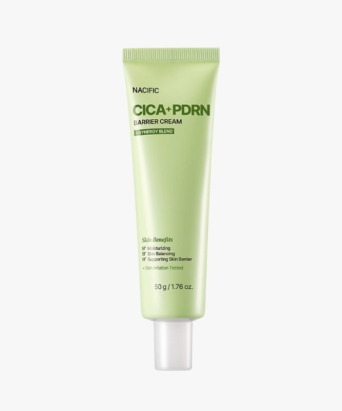 Tube de 50g de NACIFIC Fresh Cica PDRN Barrier Cream sur fond blanc.