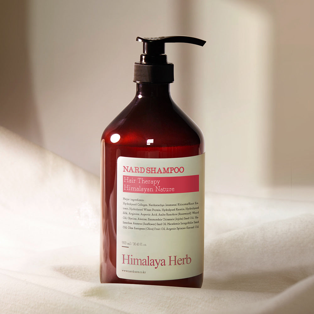 Décris l'image en français en mentionnant le produit, la marque et le contexte visuel : NARD Hair Solution Himalayan Nature 1000ml
