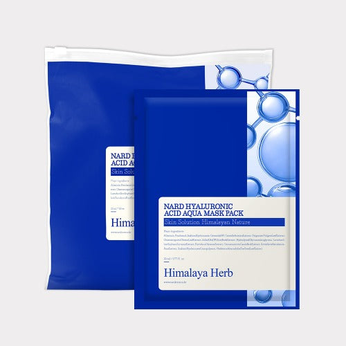 NARD Low Molecular Hyaluronic Acid Moisture Replenishing Mask Pack 23ml 30 sheets de la marque NARD, pack visuel bleu.