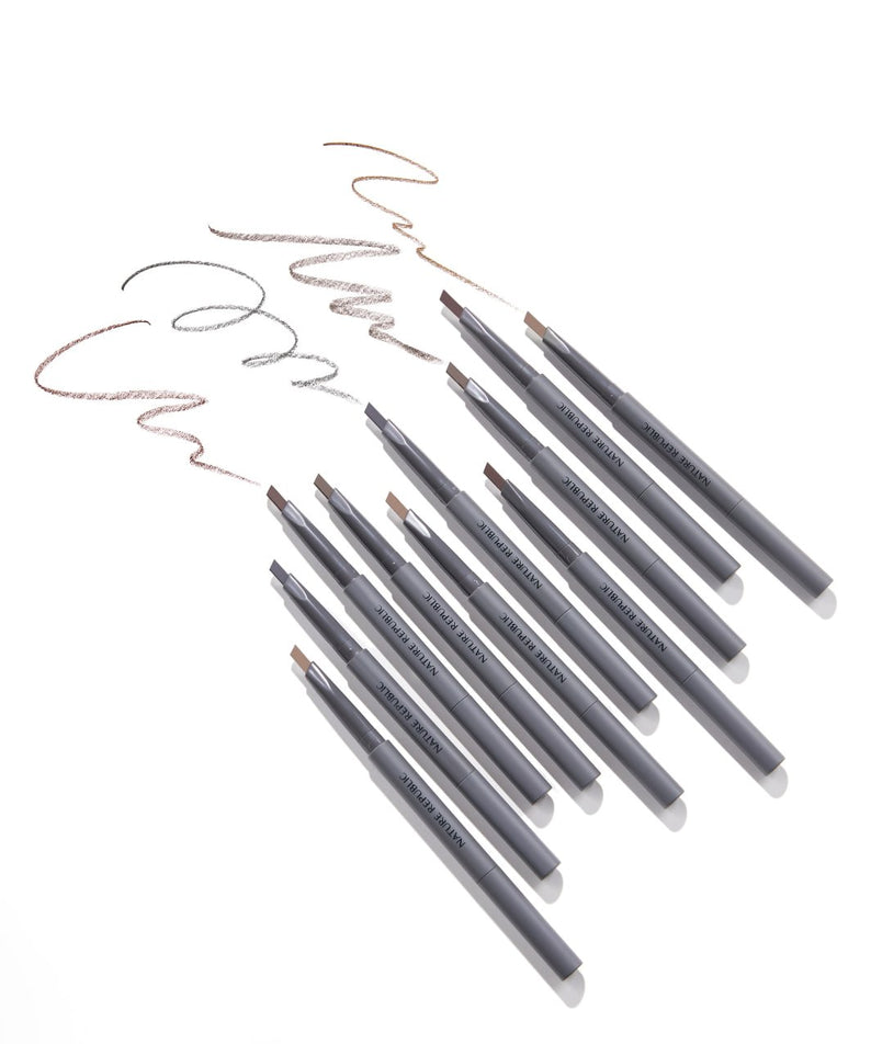 Gamme de NATURE REPUBLIC Botanical Auto Eyebrow pour un maquillage précis des sourcils.