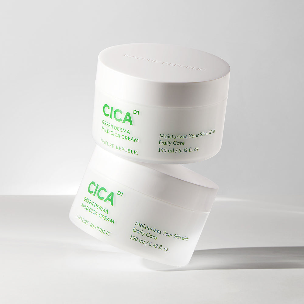 NATURE REPUBLIC Green Derma Mild Cica Cream 190ml disponible sur Ma petite Coree, ton Eshop 100% K-beauty en direct de Seoul