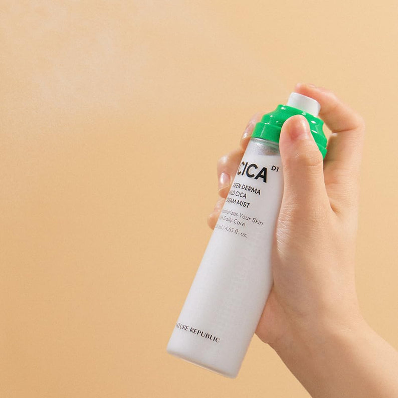 NATURE REPUBLIC Green Derma Mild Cica Cream Mist 120ml disponible sur Ma petite Coree, ton Eshop 100% K-beauty en direct de Seoul