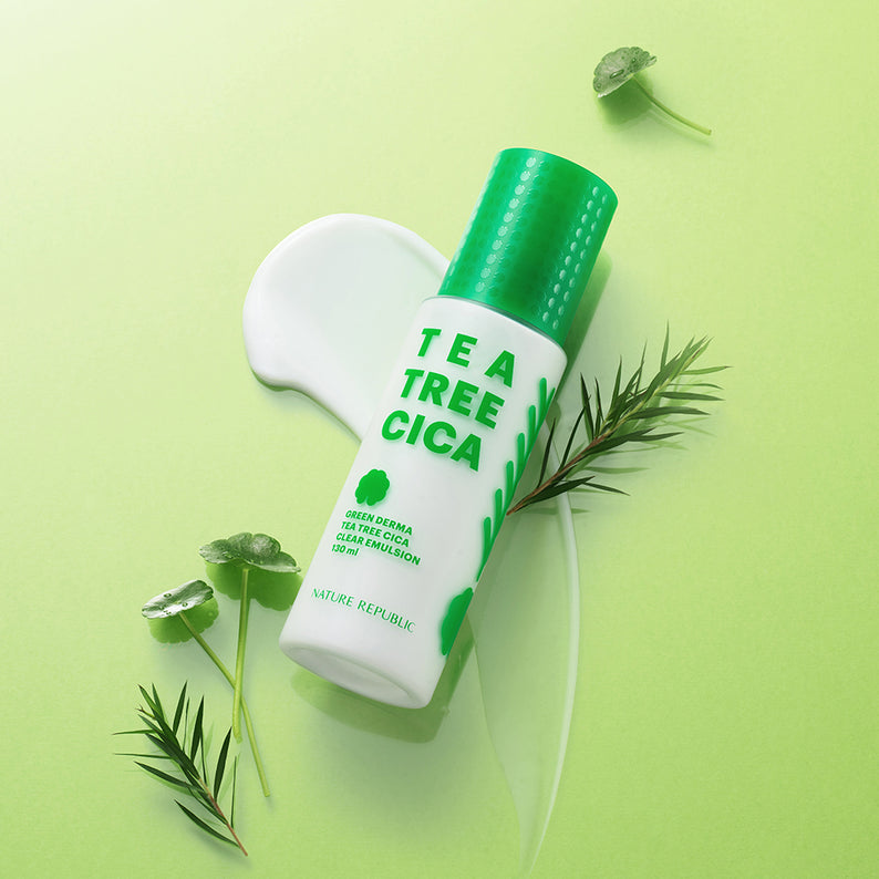 NATURE REPUBLIC Green Derma Tea Tree Cica Clear Emulsion 130ml disponible sur Ma petite Coree, ton Eshop 100% K-beauty en direct de Seoul