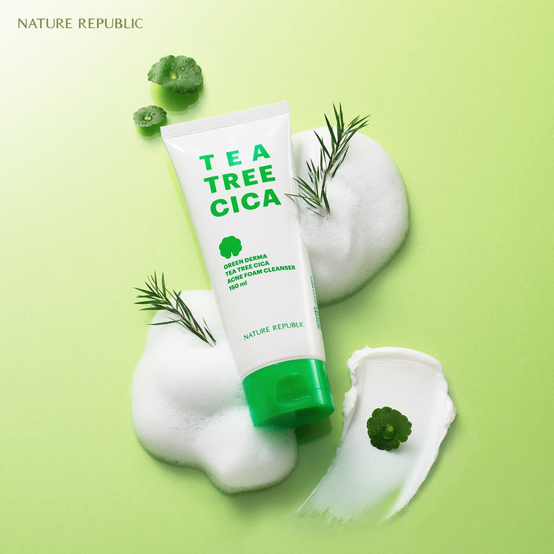 NATURE REPUBLIC Green Derma Tea Tree Cica Soothing Cream 100ml disponible sur Ma petite Coree, ton Eshop 100% K-beauty en direct de Seoul