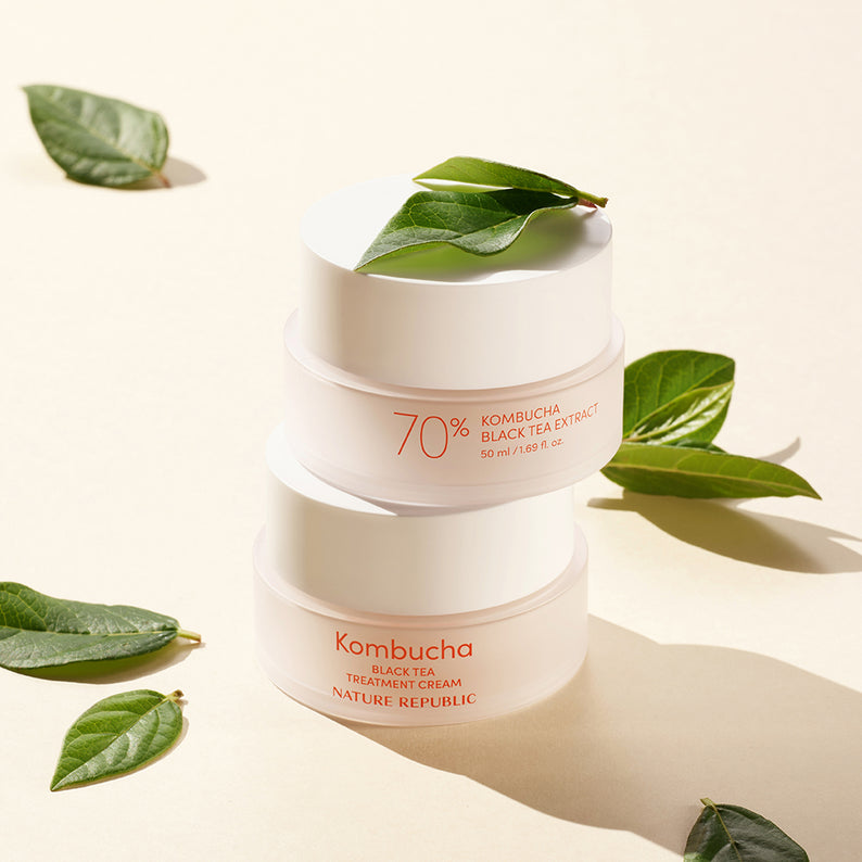 NATURE REPUBLIC Kombucha Black Tea Treatment Cream 50ml disponible sur Ma petite Coree, ton Eshop 100% K-beauty en direct de Seoul