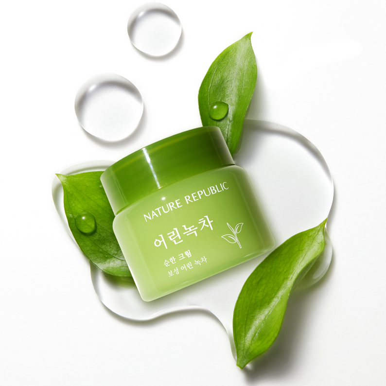 NATURE REPUBLIC Mild Green Tea Mild Cream 55ml disponible sur Ma petite Coree, ton Eshop 100% K-beauty en direct de Seoul