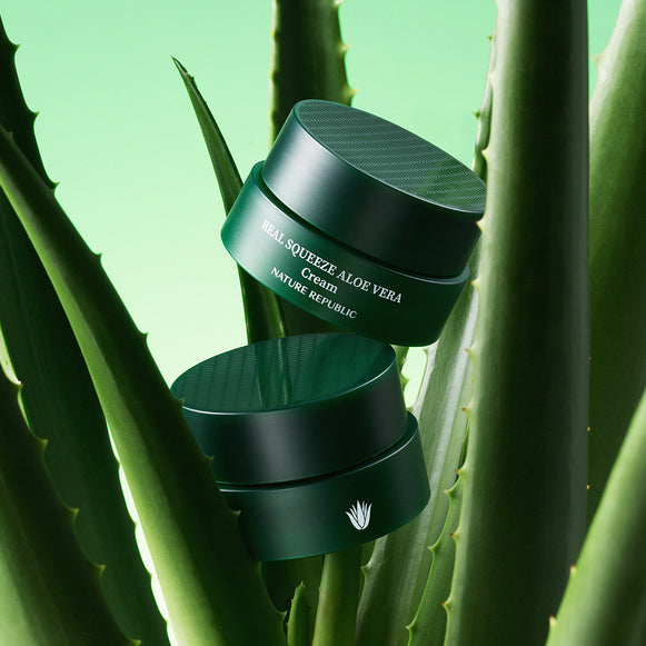 NATURE REPUBLIC Real Squeeze Aloe Vera Cream 55ml disponible sur Ma petite Coree, ton Eshop 100% K-beauty en direct de Seoul