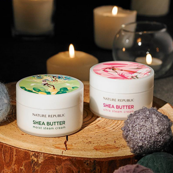 NATURE REPUBLIC Shea Butter Steam Cream 100ml disponible sur Ma petite Coree, ton Eshop 100% K-beauty en direct de Seoul