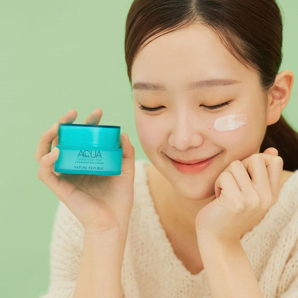 NATURE REPUBLIC Super Aqua Max Combination Moisture Cream 120ml disponible sur Ma petite Coree, ton Eshop 100% K-beauty en direct de Seoul