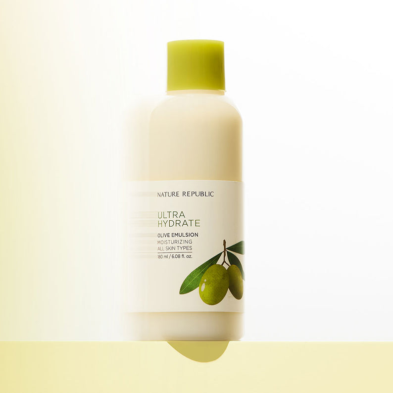 NATURE REPUBLIC Toner Emulsion Set With Olive Leaf Extracts 180ml disponible sur Ma petite Coree, ton Eshop 100% K-beauty en direct de Seoul
