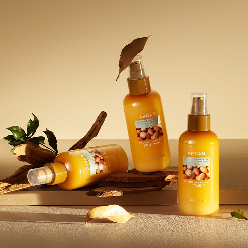NATURE REPUBLIC Argan Essential Hair No Wash Treatment 160ml on sales on our Website !