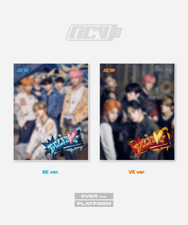 NCHIVE - 2nd Single Album [BELIEVE] (VE VER.) - Album Kpop : couverture VE ver. avec visuel K-pop NCHIVE.