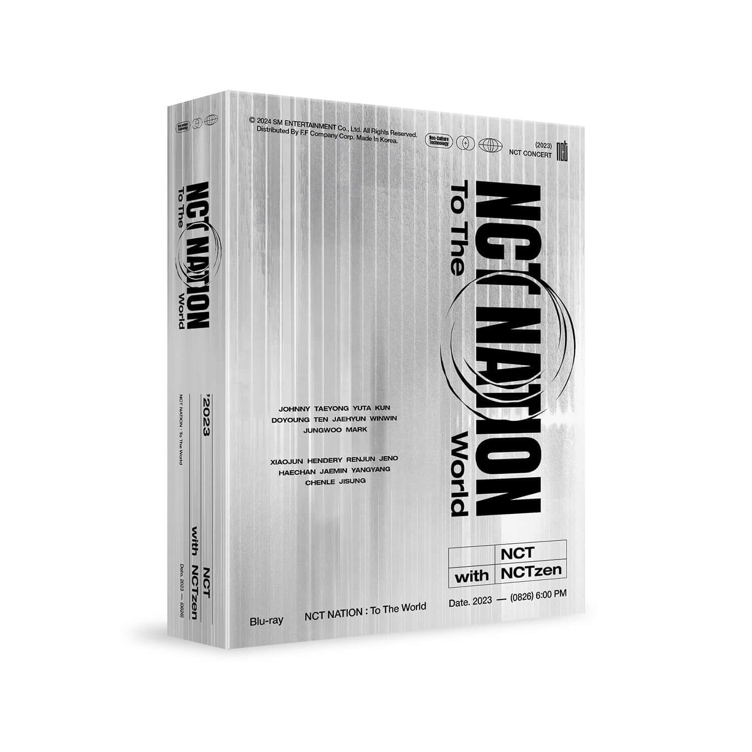 NCT - 2023 NCT CONCERT [NCT NATION : To The World in INCHEON DVD] ( ( 1) ) - Album Kpop NCT, boîte DVD en fond blanc.