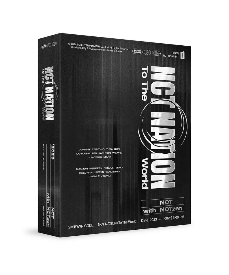 NCT - 2023 NCT CONCERT [NCT NATION : To The World in INCHEON SMTOWN CODE] ( Set of 3 ) - Album Kpop, coffret noir.