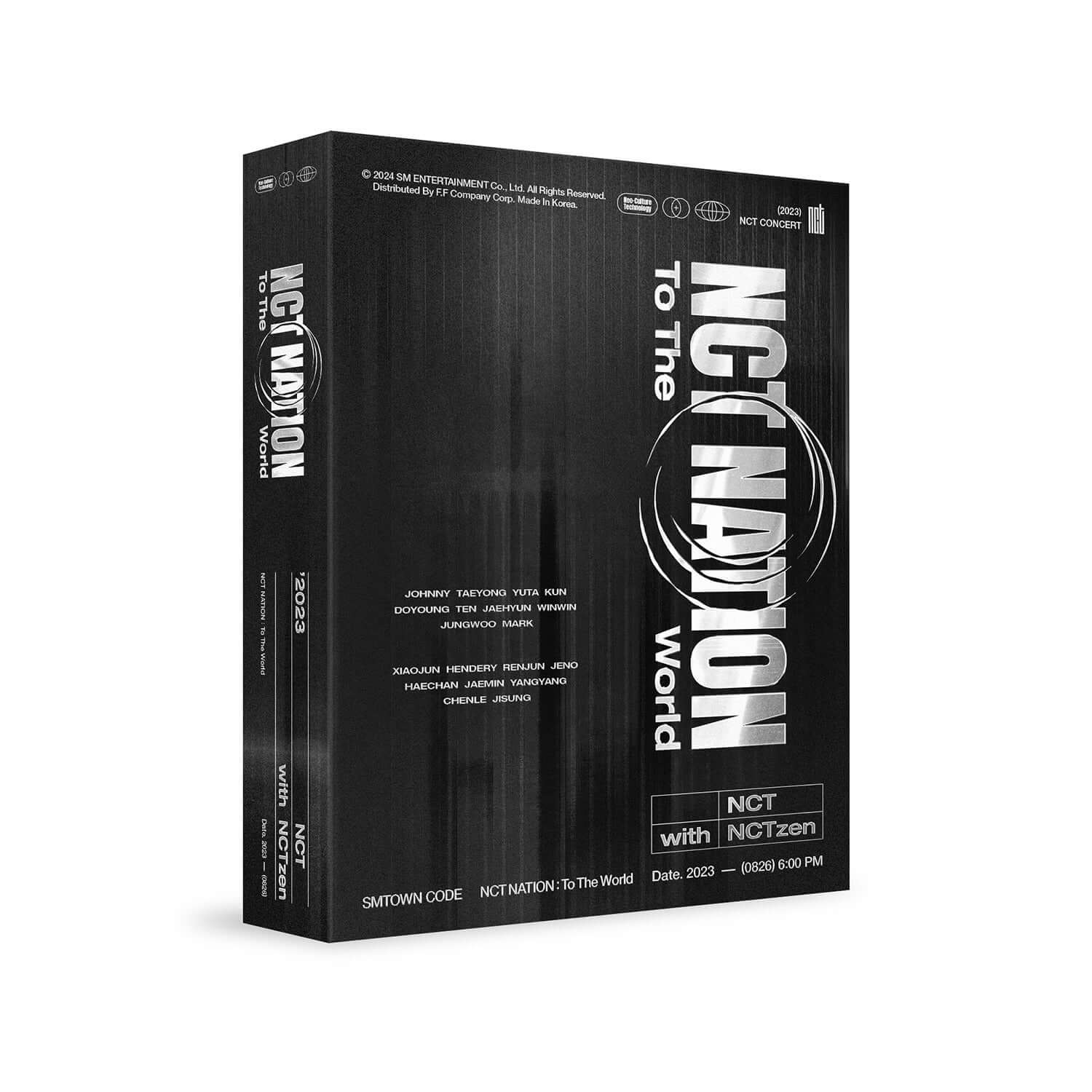 NCT - 2023 NCT CONCERT [NCT NATION : To The World in INCHEON SMTOWN CODE] ( Set of 3 ) - Album Kpop, coffret noir.