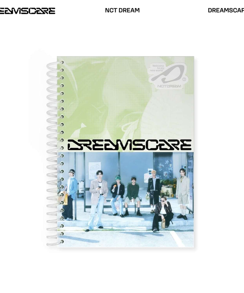 NCT DREAM - [DREAMSCAPE] (DREAMSCAPE Ver.) - Album Kpop, couverture “Dreamscape” vert avec photos du groupe