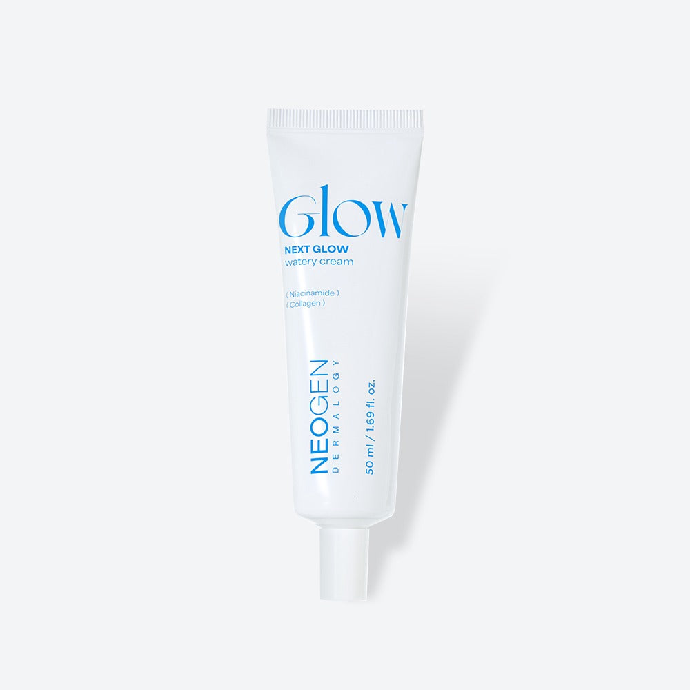 NEOGEN Next Glow Moisture Cream 50ml, tube crème hydratante sur fond clair, marque NEOGEN, visuel produit.