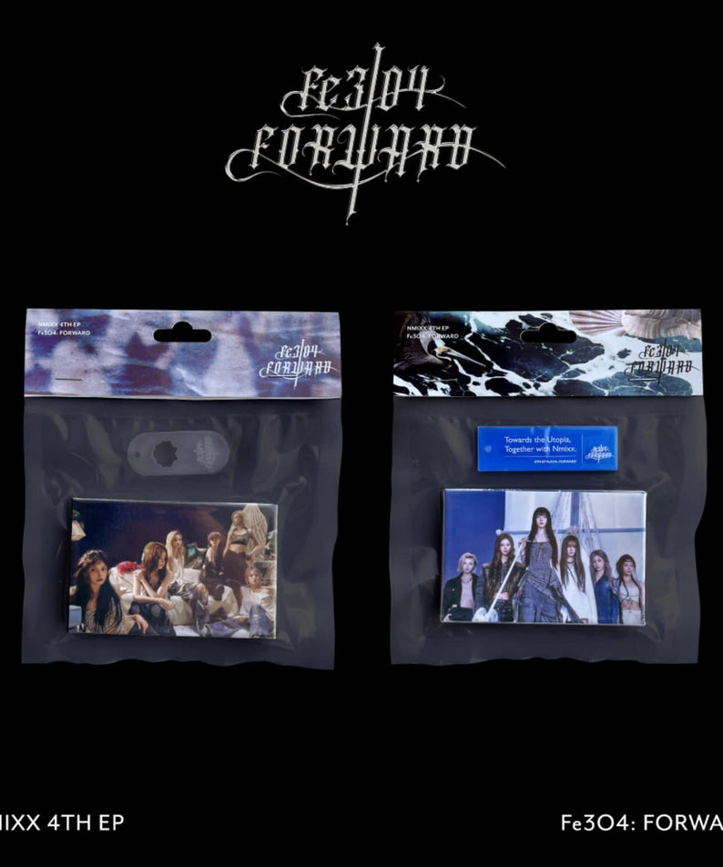 NMIXX - [Fe3O4: FORWARD] (Platform Album POCAALBUM Ver.) (Set of 2) - Album Kpop, packshots sur fond noir