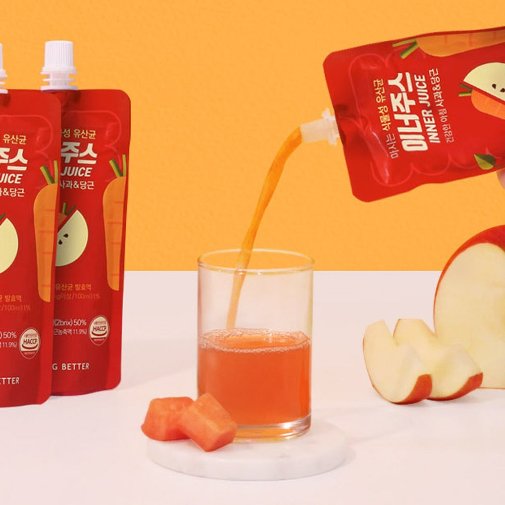 NOTHING BETTER Inner Juice Apple Carrot Juice 120ml (X10)