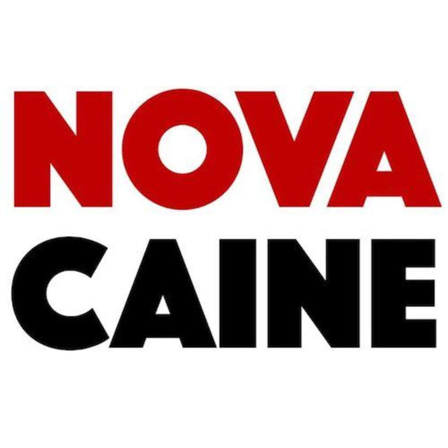 NOVA CAINE - EP1st Album [BRILLIANT MOVE] - Album Kpop : logo NOVA CAINE sur fond blanc, style graphique coloré
