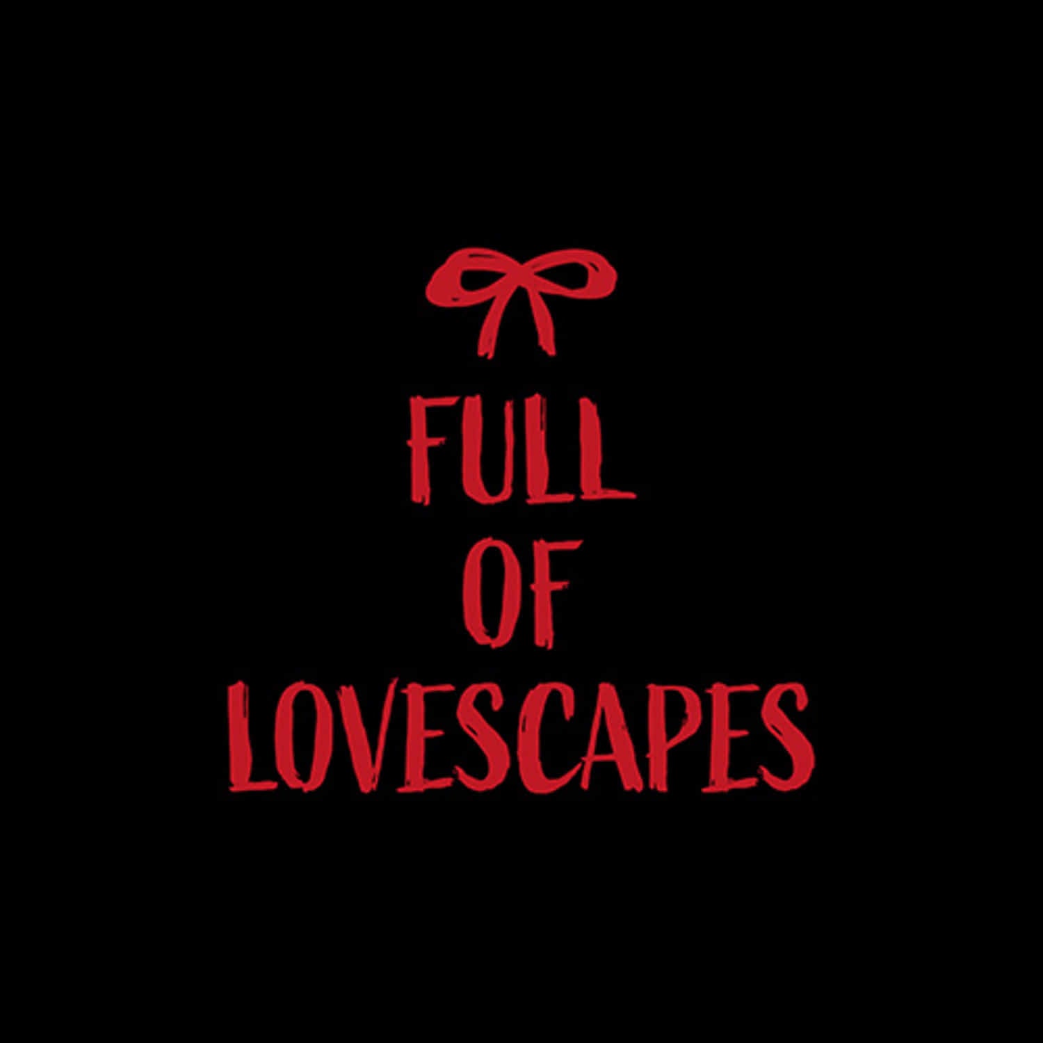 NTX - 1st Album [FULL OF LOVESCAPES] Special Edition - Album Kpop, visuel noir rouge avec texte Full of Lovescapes.