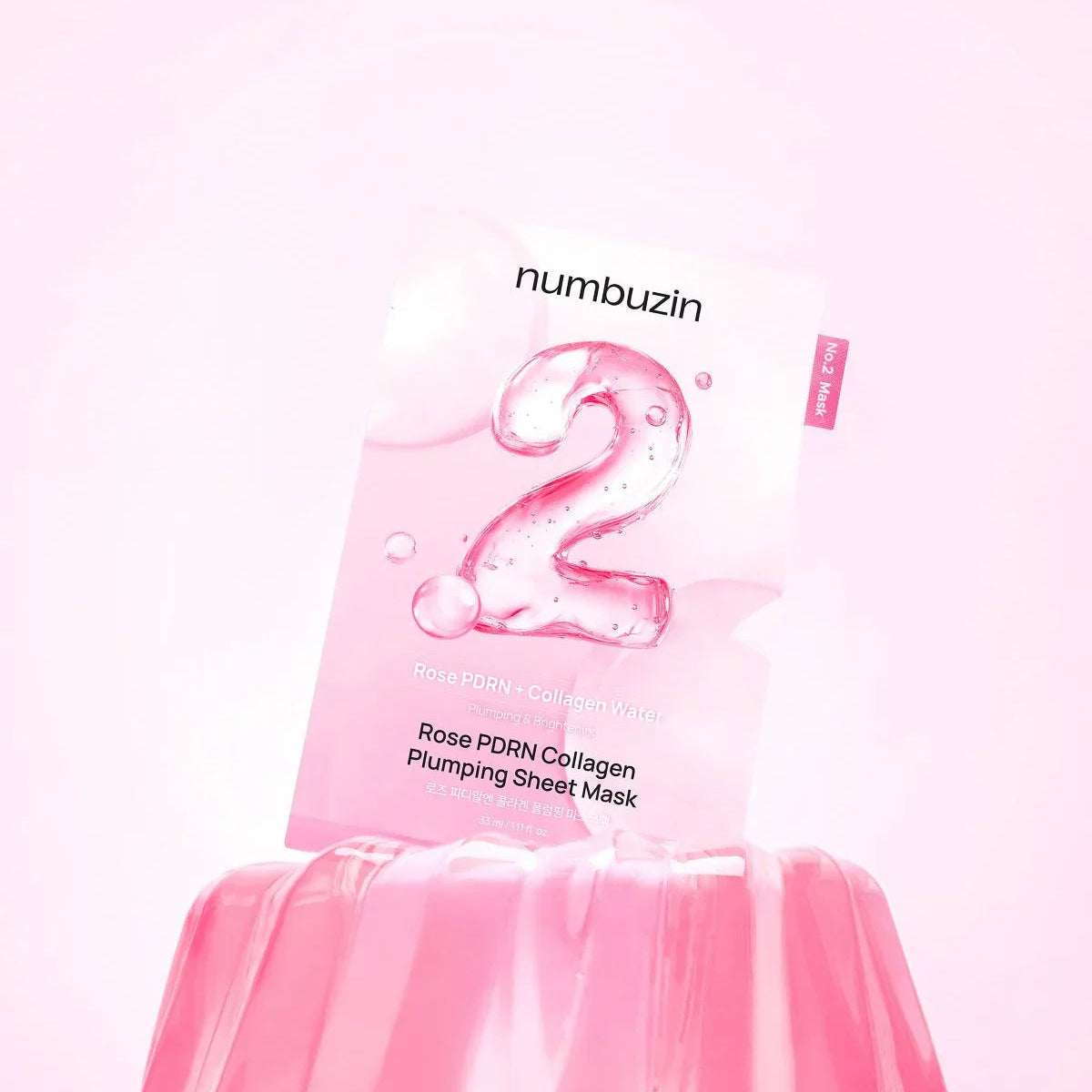 NUMBUZIN No. 2 Rose PDRN Collagen Plumping Mask Pack (5 sheets)