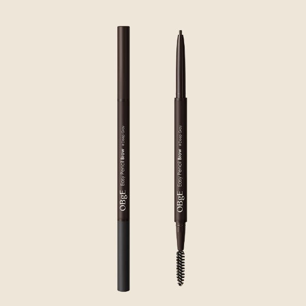 OBGE Easy Pencil Bro : stylo sourcils/rehausseur en noir, sur fond clair, marquage OBGE, vue produit