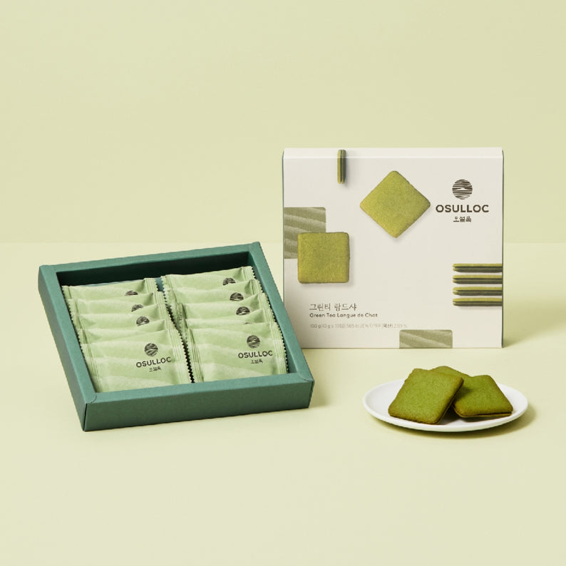 OSULLOC Green Tea Langue de chat 10 p