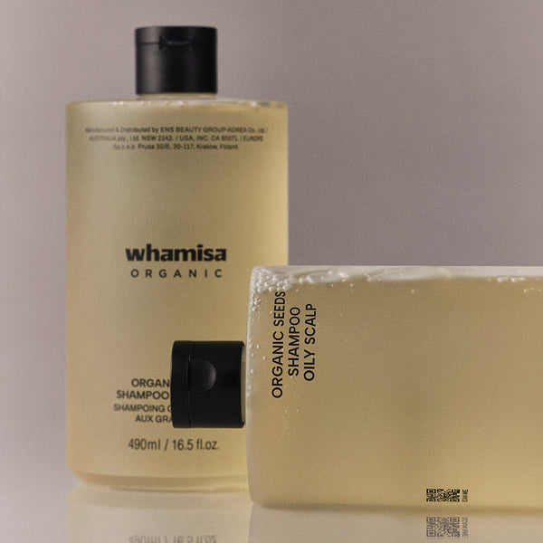 WHAMISA Organic Seeds Shampoo Oily Scalp 490ml