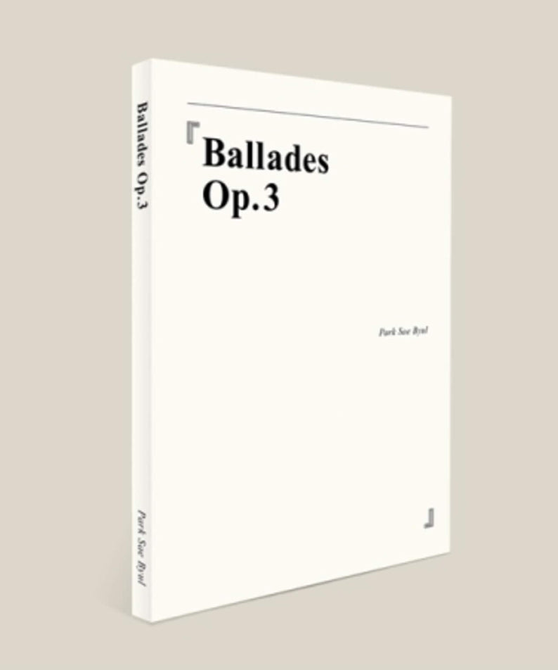 PARK SAEBYUL - 3rd Album [BALLADES OP.3] - Album Kpop : pochette blanche minimaliste sur fond beige, style balades.