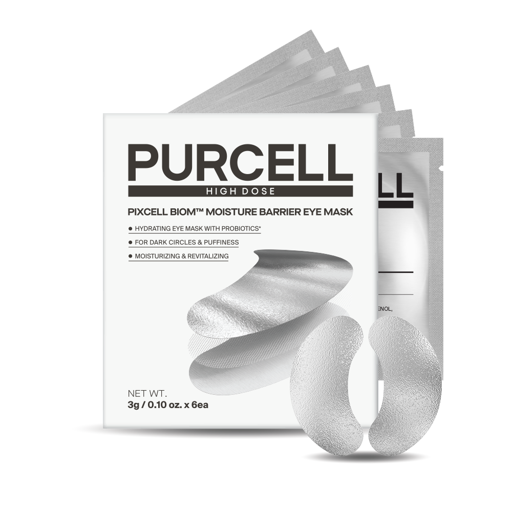 PURCELL 2 eye masks de la marque PURCELL : masques hydratants sur emballage gris, photo produit sur fond blanc.