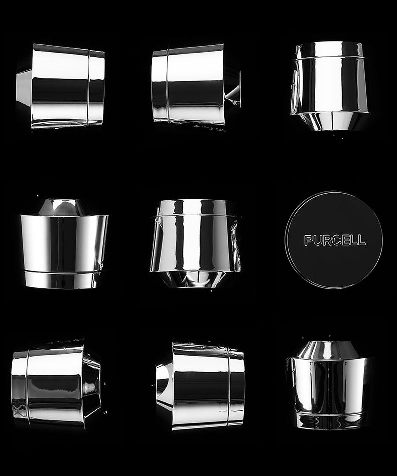 PURCELL PixelBiome™ After-Laser Rebooting Cream 50mL de PURCELL, boîte et flacon crème après laser, vue produit sur fond noir