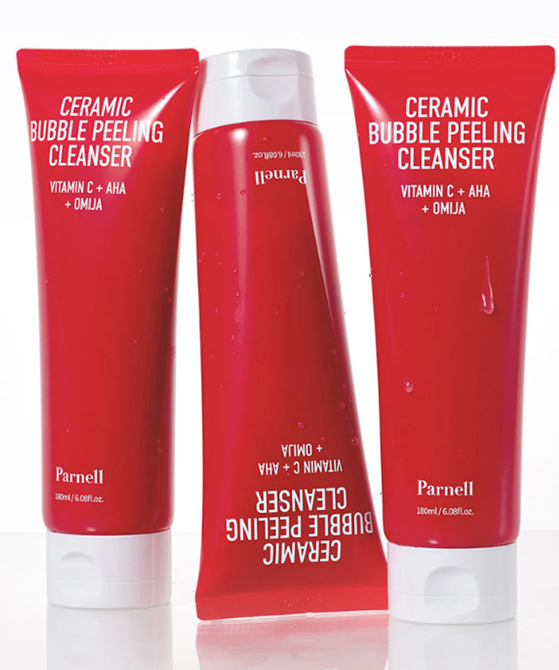 PARNELL  AHA Omija Ceramic Bubble Peeling Cleanser 180ml