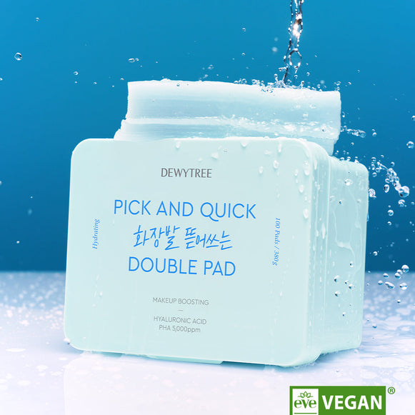 DEWYTREE Pick & Quick Makeup Boosting Double Pad 100p 380g disponible sur Ma petite Coree, ton Eshop 100% K-beauty en direct de Seoul