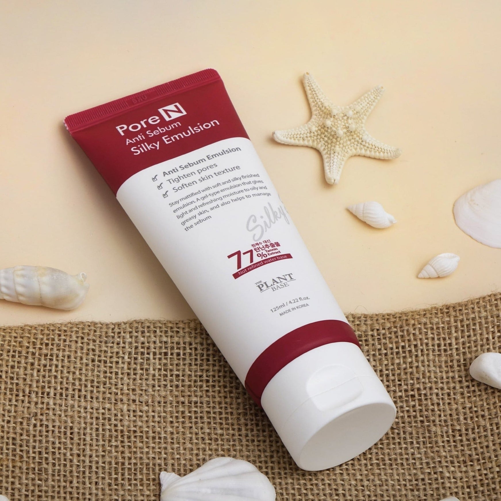 THE PLANT BASE Pore N Anti Sebum Silky Emulsion 125ml disponible sur Ma petite Coree, ton Eshop 100% K-beauty en direct de Seoul