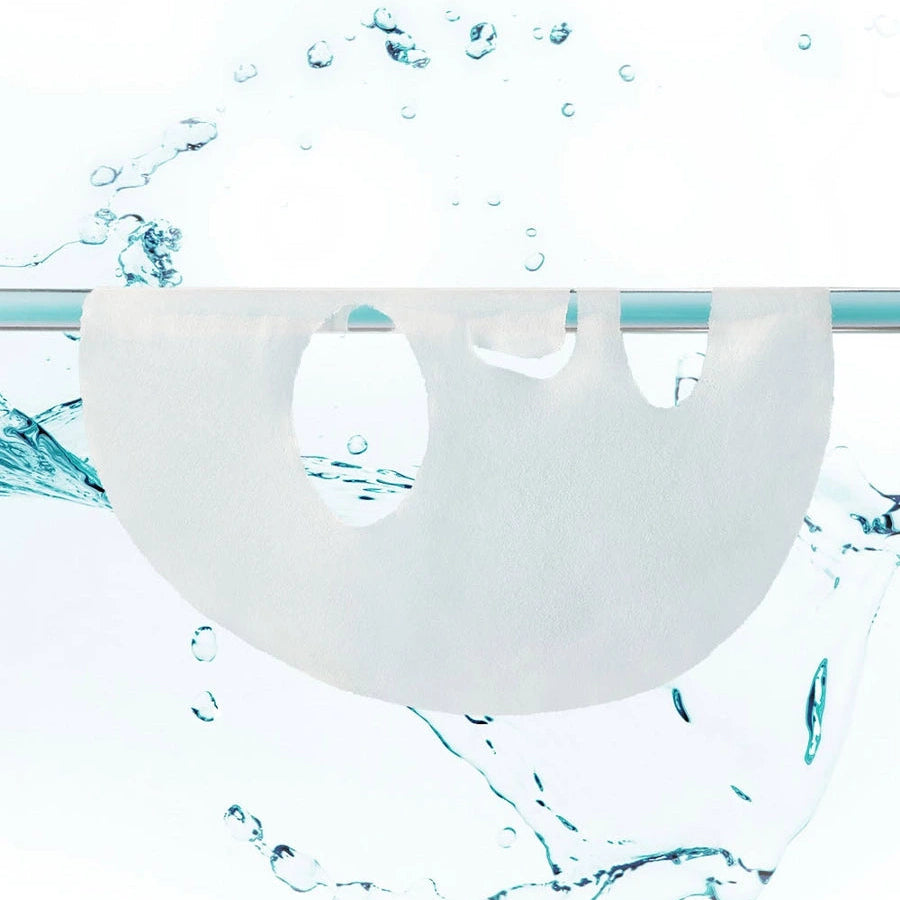 REAL BARRIER Watery Hyal Serum Mask 10 Sheets, masque hydratant en tissu blanc avec gouttes d’eau, marque REAL BARRIER